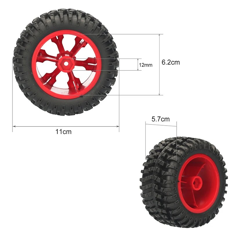 4pcs 110mm RC ڵ Ÿ̾ 12mm Hex 1/12 1/14 1/10  ũѷ RC ڵ Wltoys 12427 12429 12423 144001 124019