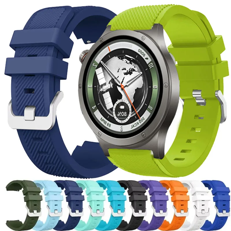 Colorful 22mm Silicone Watch Band - Vibrant Strap