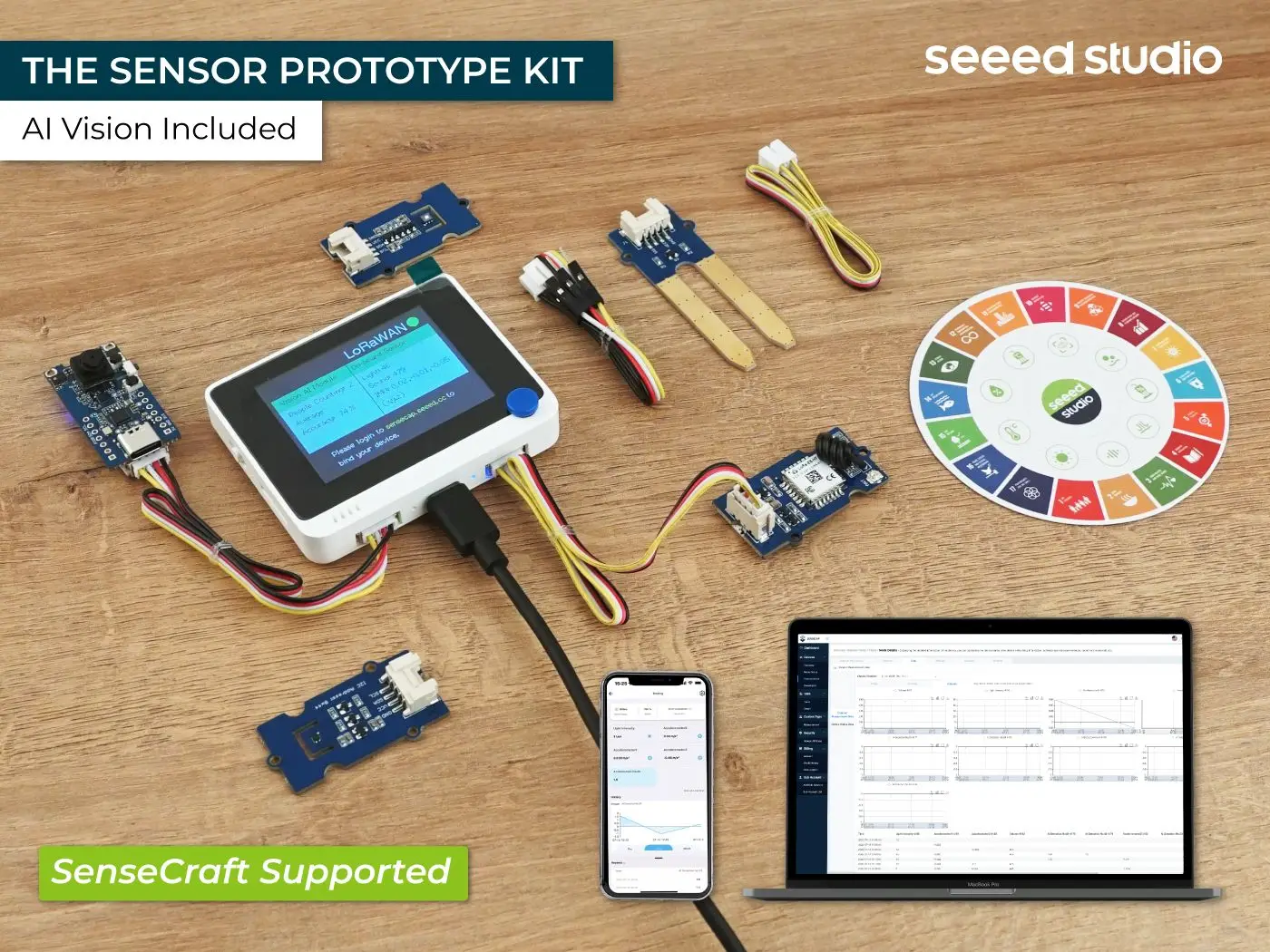 

SenseCAP K1100-комплект прототипов датчиков с LoRa®И AI