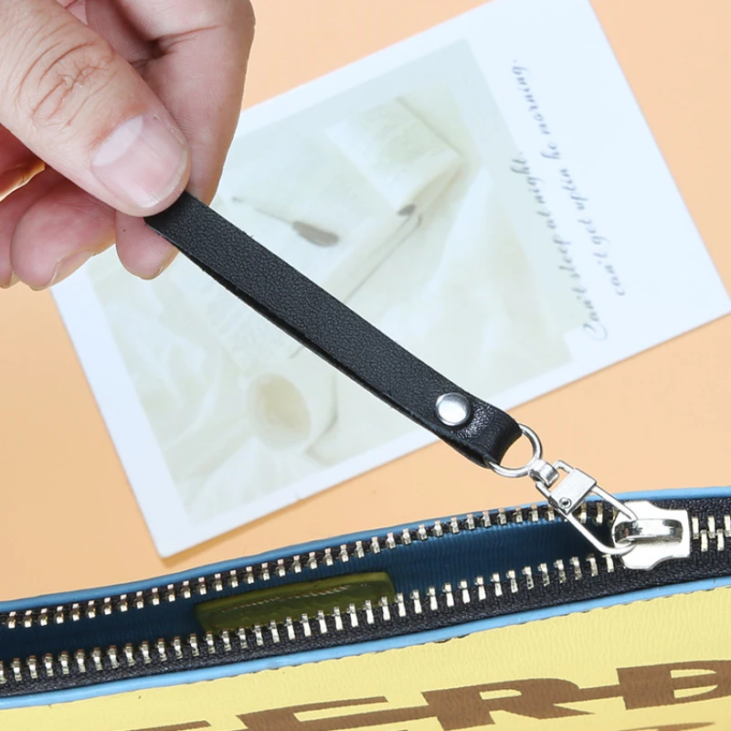 Detachable Metal Zipper Puller with Leather-Universal Use Slider Pendant Charm for Jackets Bags Sewing Accessories
