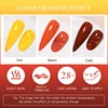 6Pcs Thermal Gel Nail Polish Set Winter 3 Layers Temperature Color Changing Semi Permanent Varnish Soak Off Nail Art Gel Kit 6