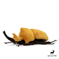 Megasoma Elephas Insect High Fidelity Anime Cute Plushie Dynastes Dorbeetle Plush Toys Lifelike Animals Simulation Stuffed Doll 1