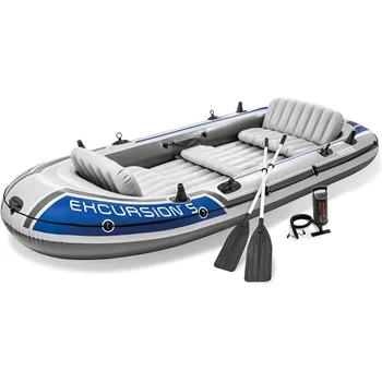 Inflatable Boat with Oars & Pump 1