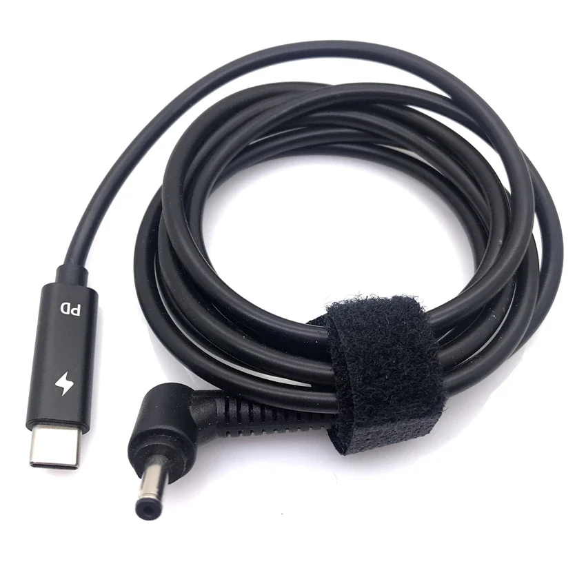 USB 3.1 C 타입 USB-C to DC 19V 4.0x1.35mm 어댑터, PD 에뮬레이터 트리거, ASUS용 90 도 각도, 1.5M, 1 개