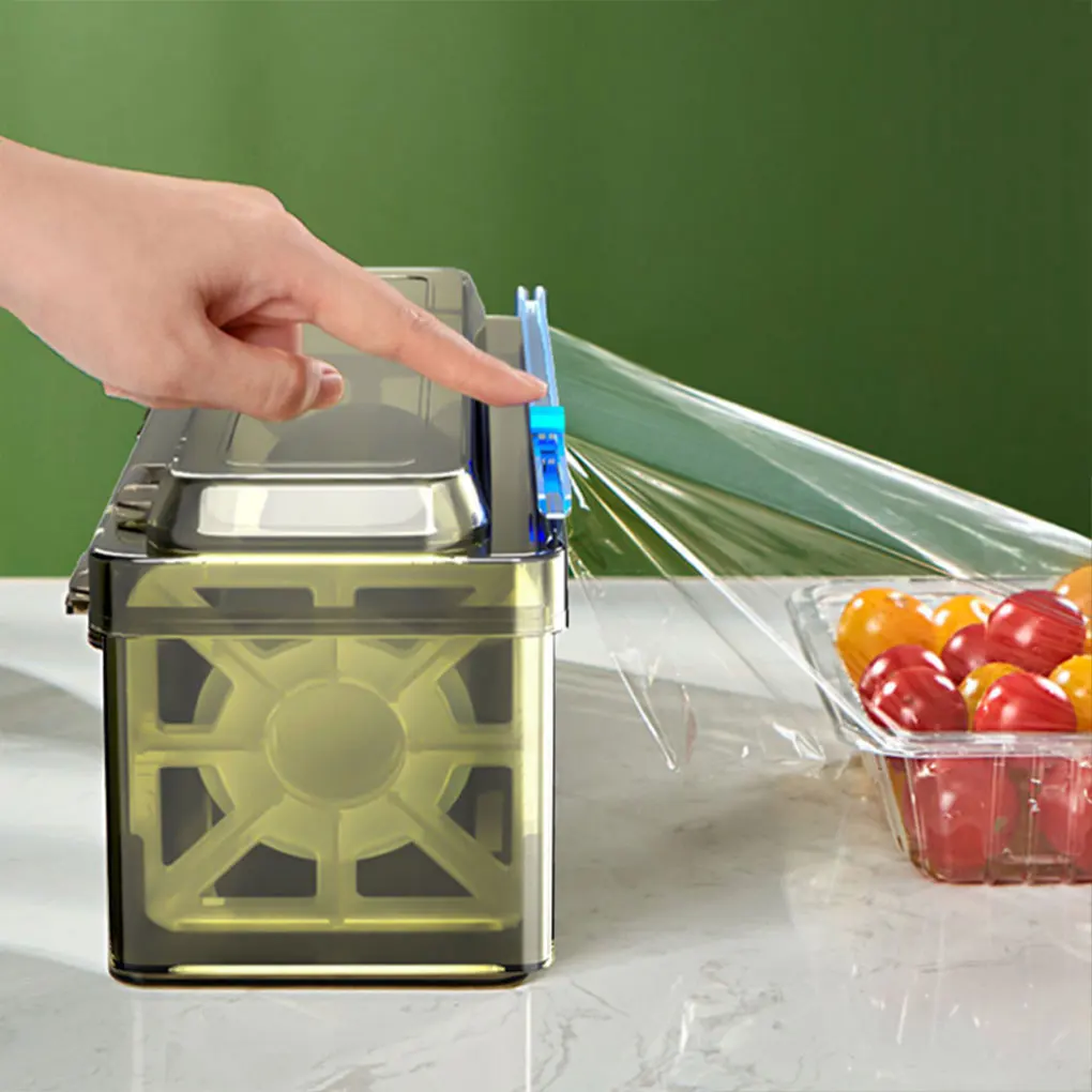 Cling Wrap Dispenser, Food Film Dispenser, Plastic Wrap Cutter, Cling Film Cutter, Kitchen Wrap Dispenser, Plastic Wrap Dispenser