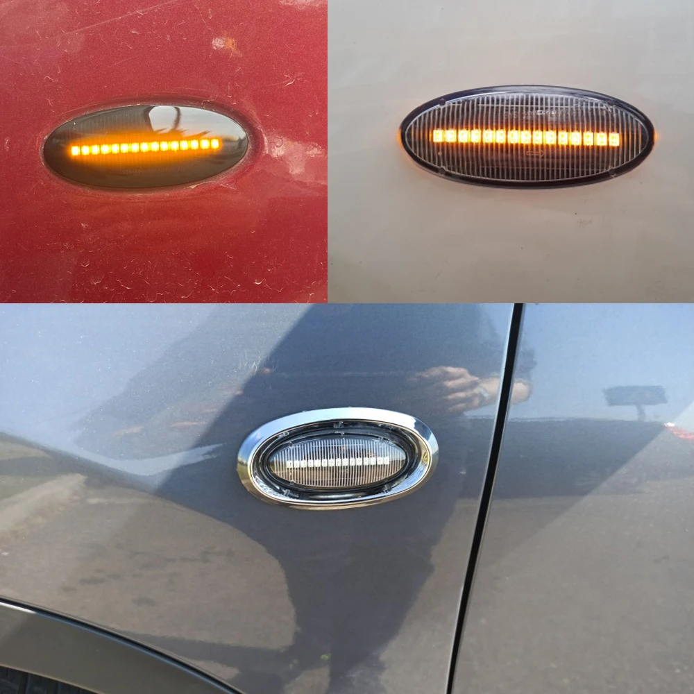 For Nissan X-trail T31 Qashqai J10 Cube Juke Leaf Micra Micra K13 Note E11 Car Side Marker Light Dynamic LED Turn Signal Lamp