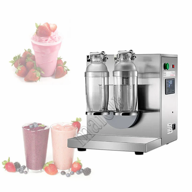 

Commercial Double Cups Bubble Tea Shaker Stainless Steel Pearl Milk-Tea Mixer Milk Tea Shaking Machine Lntelligent Control Panel