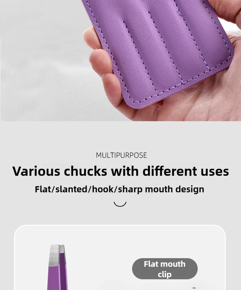 Hochpräzise Augenbrauenpinzette, 4 Stück, Haarschönheit, Abzieher für feine Haare, Edelstahl, schräge Augenbrauenklammern, Entfernung, Make-up-Werkzeuge – Detail 7
