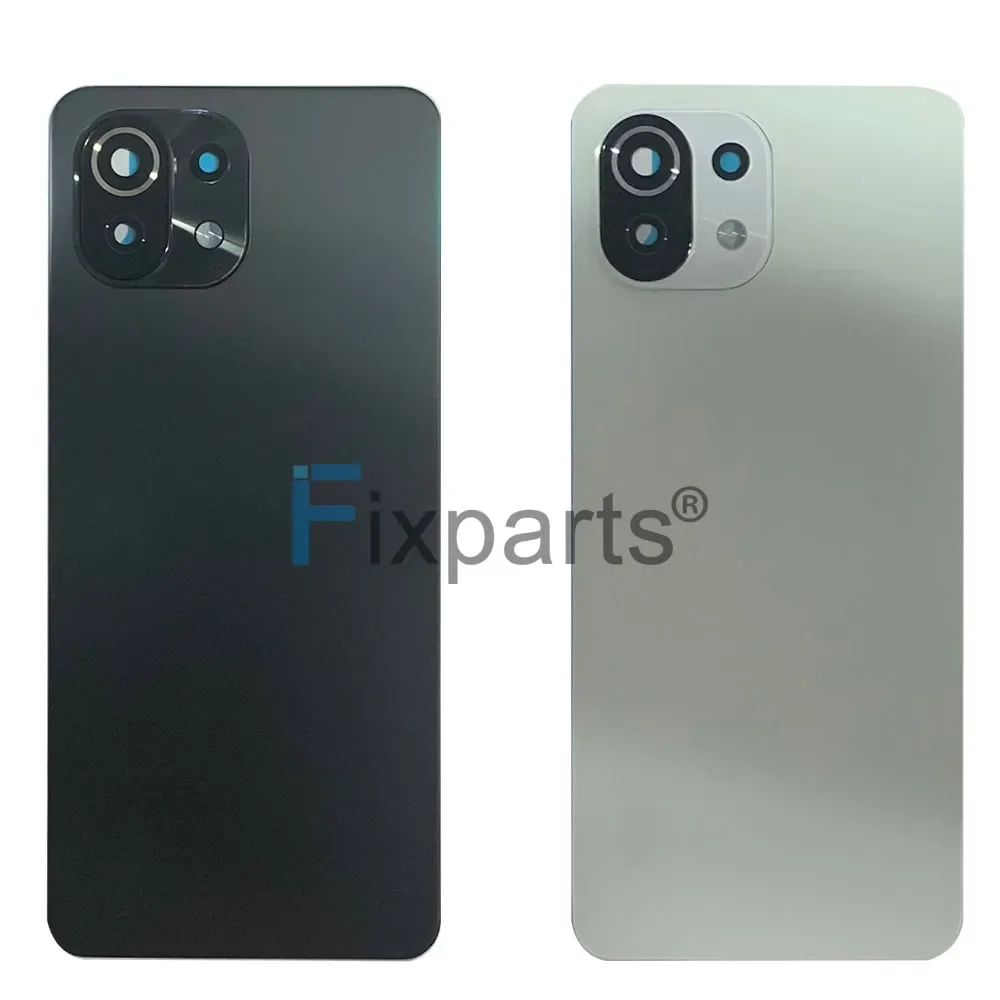 6.55" Back Glass Rear Cover For Xiaomi Mi 11 Lite Battery Door Housing Battery Back Cover With Adhesive Sticker M2101K9AG phone back cover,glass battery cover,glass phone back cover