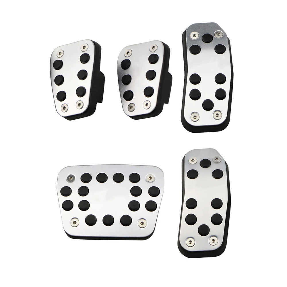 Car Pedal Cover For Ford Fiesta MK7 2009-2015 Ecosport 2012-Accelerator Gas Pedals Pads Aluminium Alloy Rubber