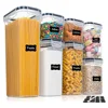 Kitchen Food Storage 7pcs-set Container BPA FREE Cereal Candy Storage Boxes Jar with 10stickers and Pen 1
