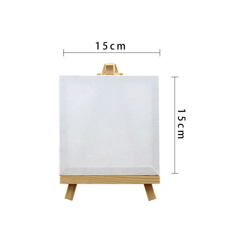 10 Sets Mini Frame Wood Easel Stand Paint Painting Canvases Wooden Card  Travel Mini Canvas Set Painting Kids Craft DIY Drawing - AliExpress