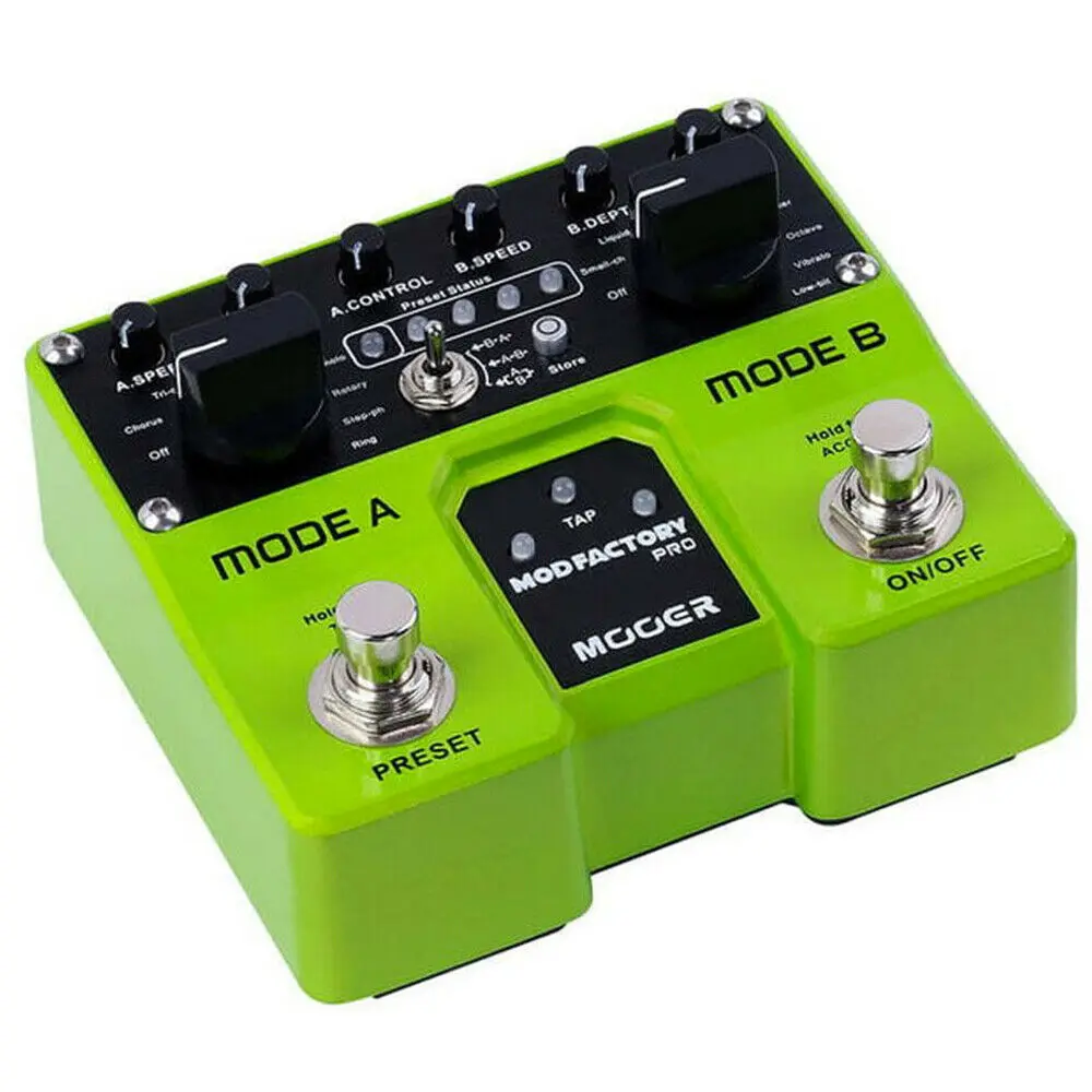 

Mooer Effect Pedal Guitar Tuner 16 Modulation 4 User Preset Effector Music Instruments Mod Factory Pro Modulation Guitar Effect