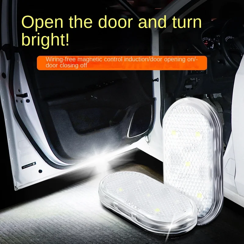 thumbnail image 1 of Luces LED superbrillantes para puerta de coche, luces para seguridad mejorada del vehículo, Control magnético Premium, mayor comodidad, 1 of 5
