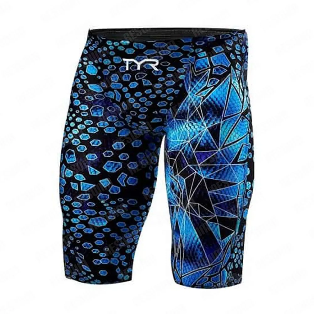Summer Men's Swimming Trunks Athletic Training Swimwear Pro Swim Jammer Swimsuit Shorts Swim Trunks GYM Beach Surf Tights Shorts 5