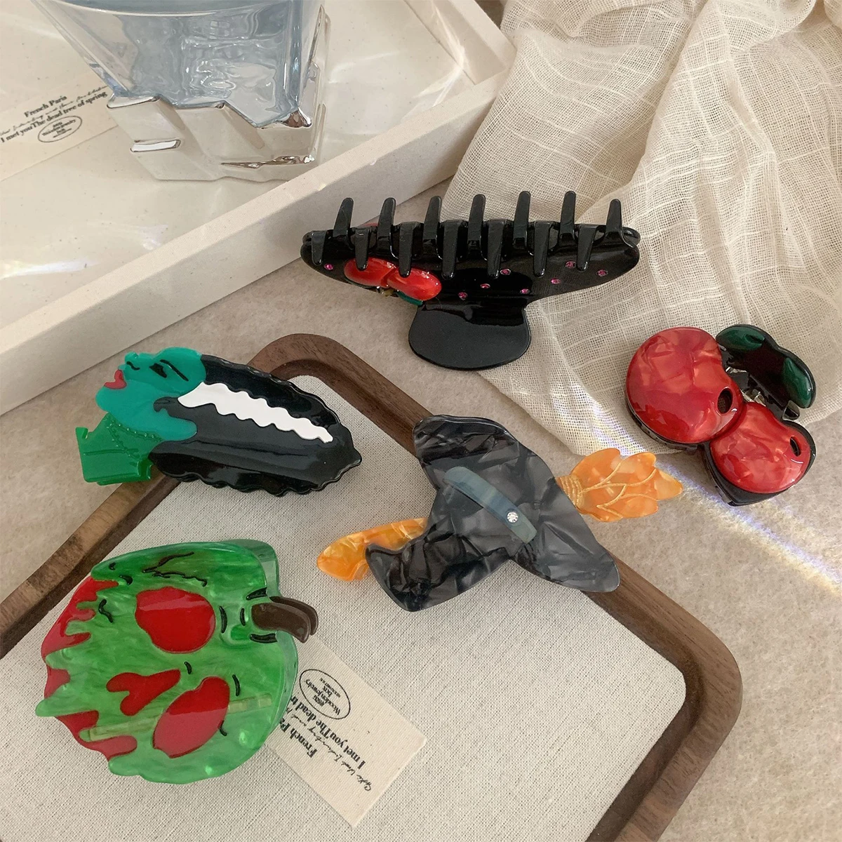 1pc Neue Halloween Sammlung Acetat Haar Clip Hexe Hut Haar Zubehör Medium Haar Greifen Schwanz Clip Haar Clip