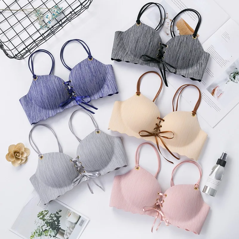 

Super Push Up bras Sexy seamless women's underwear Wire Free Female bralette beauty back lingerie Ladies Brassiere