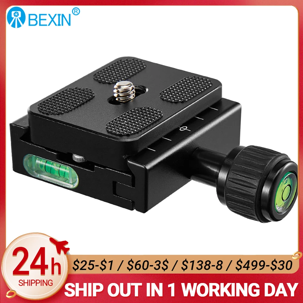BEXIN QR-50 Camera Clamp Tripod Ball Head Mount Adapter Base Quick Release Clip Plate Clamp For Arca swiss Dslr Camera Ballhead camera clamp camera tripod plate camera tripod adapter camera mount plate camera base plate tripod adapter mount