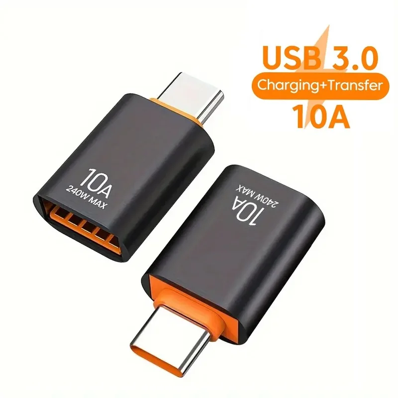 USB 3.0 C타입 OTG 어댑터, USB C타입 수-C타입 USB 암 변환기, 맥북 노트북 카드 리더기용 고속 충전, 1/2 개 