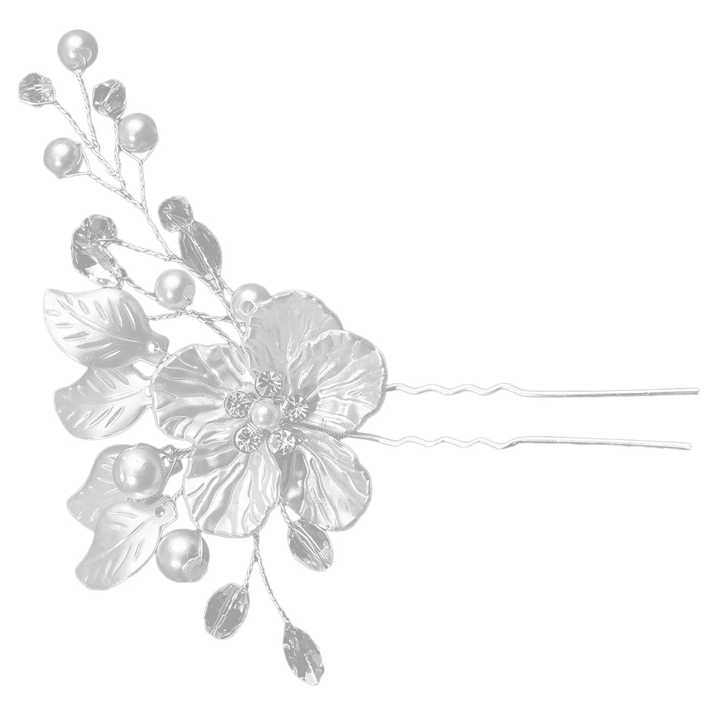 

Women Hair Pin Wedding Bride Hair Pin Flower Leaf Hair Pin U Shaped Hair Pin Decorative Hair Pin
