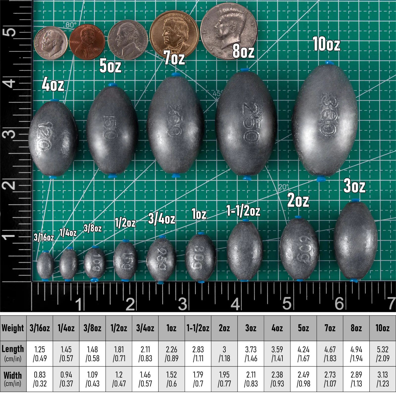 Oval Egg Sinkers, Versatile Fishing Weights for Surf and Long Casting
