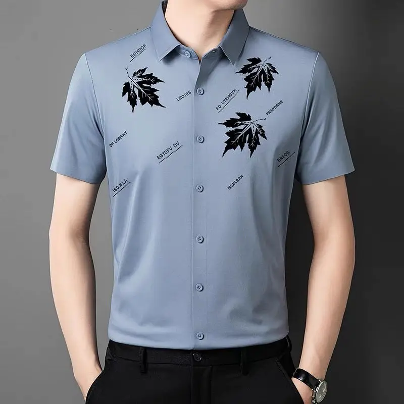 Men's High-End Business Casual Short-Sleeve Shirt - Summer Edition