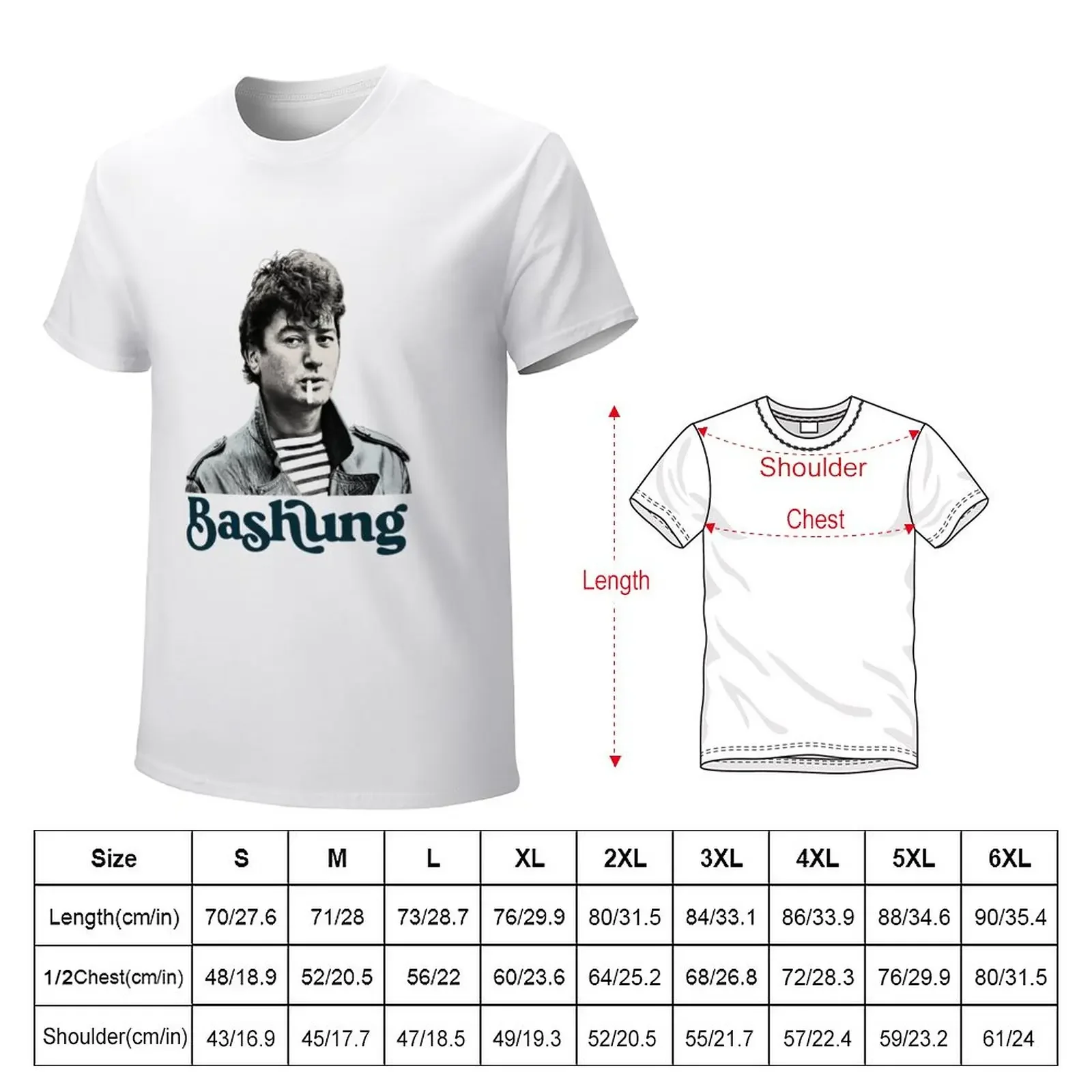 Alain Bashung T-Shirt shirts graphic tees boys whites Blouse t shirts for men graphic