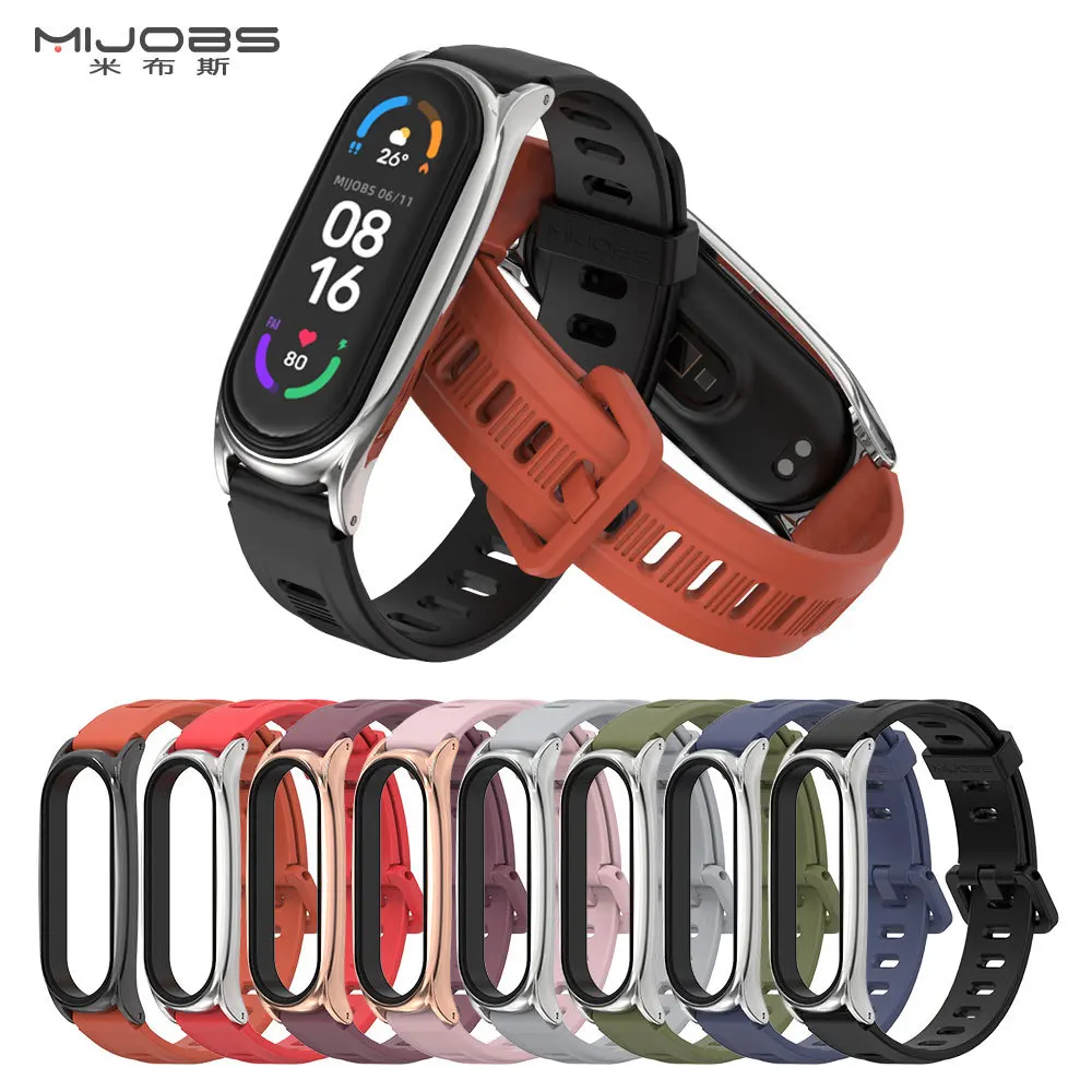 Кожаный сменный Браслет для Mi Band 5 6 ремешок браслет Correa Miband Xiaomi 3 4 из ТПУ дышащий |