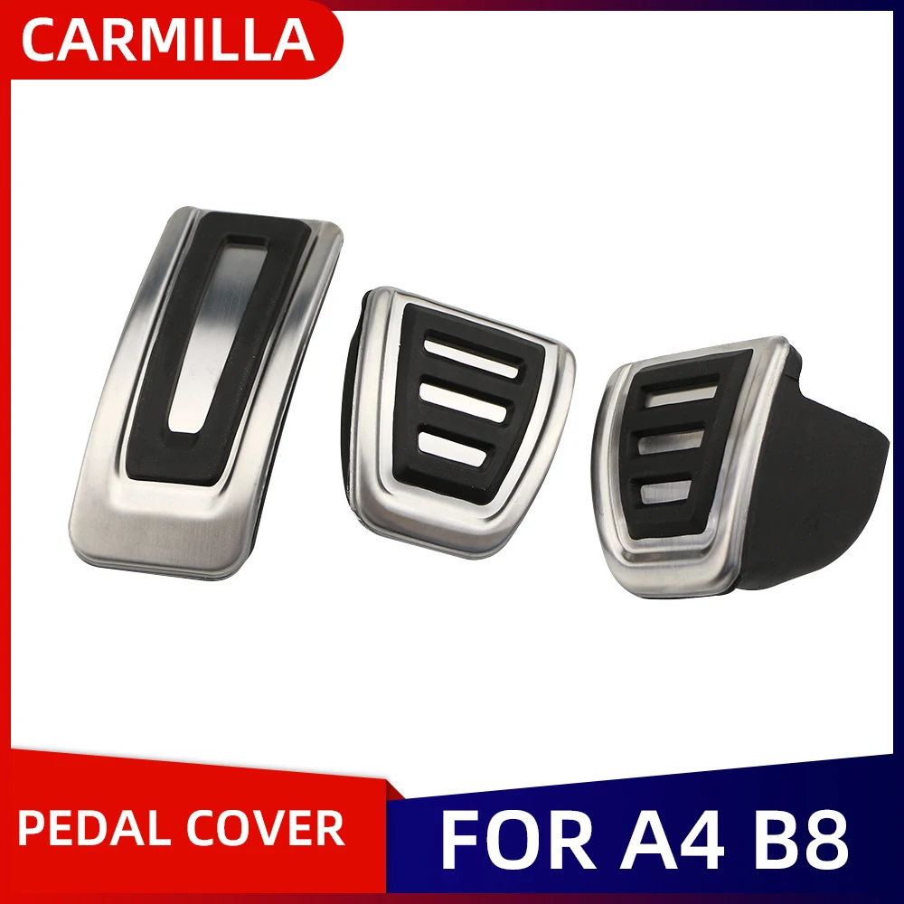 Gas Fuel Footrest Pedals Fit For Audi A1 A4 A6 Q5 8X GB B6 B8 C6 C7 C8 8R 80A Accelerator Brake No Drilling Pedal Cover Pads