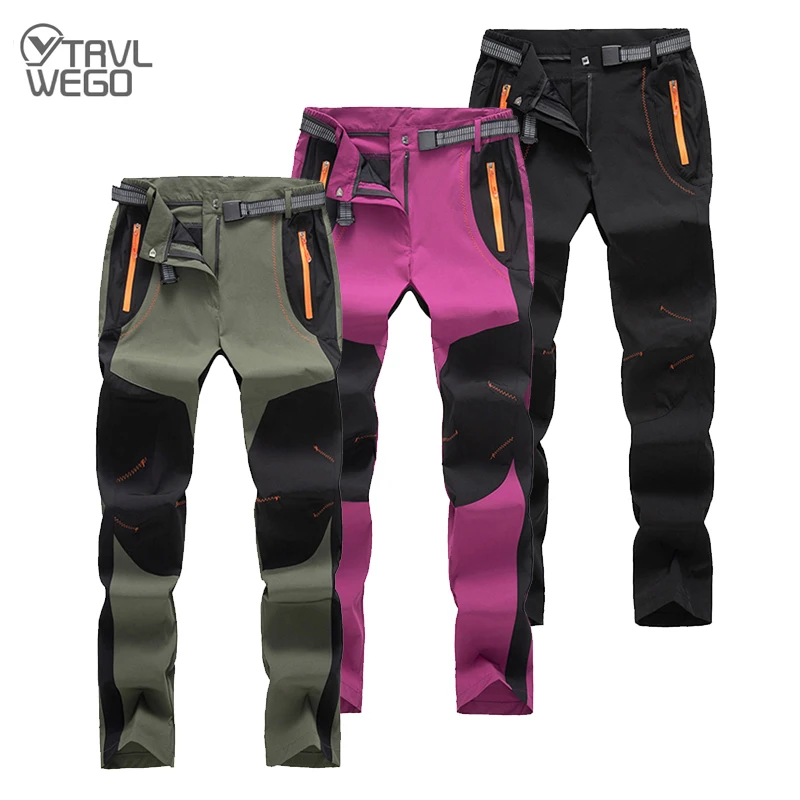 

TRVLWEGO Hiking Pants Outdoor Women Elasticity Quick Dry Ultra-light UV Proof Climbing Travel Camping Sports Hunting Trousers