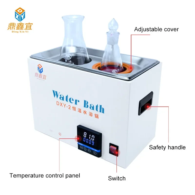 Constant Temperature Water Bath 220V Laboratory LCD digital lab anti-dry burned water bath Thermostat Tank 6/4/2/1 Hole
