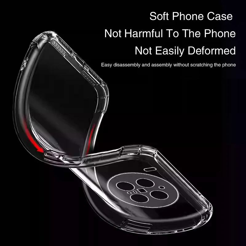 Premium Silicone Shockproof Transparent Phone Case - Airbag Protection