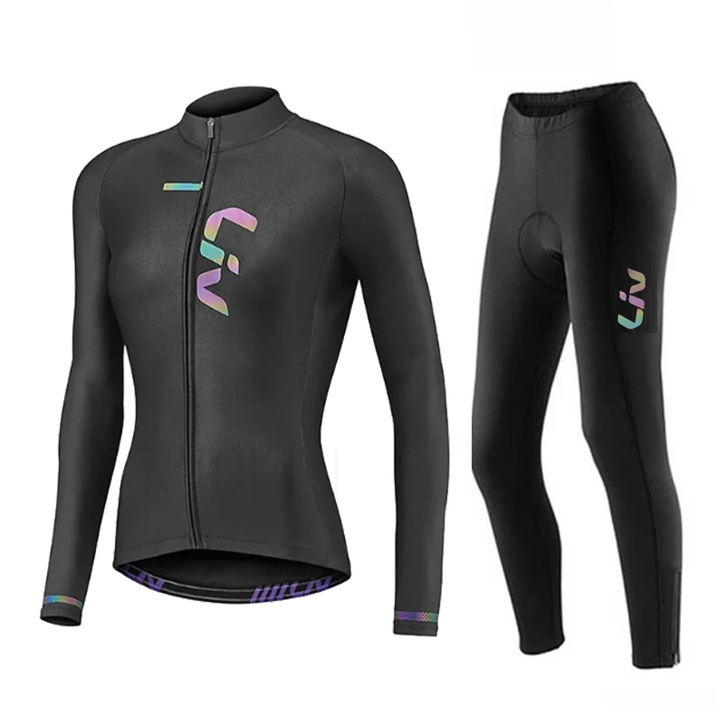 Liv Women Cycling Jersey Set Autumn Long Sleeve