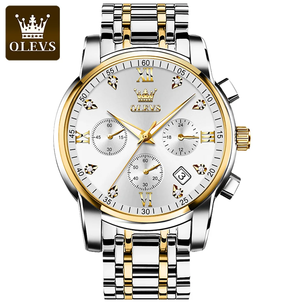 郵送買取 新品5台以上送料無料キャンペーン中！！  OLEVS Men's Watch Quartz Classic Brand Luxury Top Watches トレーニング用品