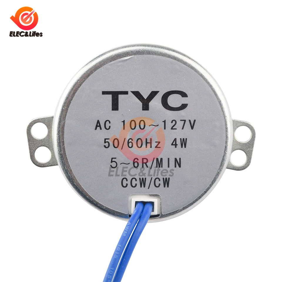 Moteur Electrique Twidec/Synchronous Turntable Motor Electric Motor 5-6RPM/MIN 50/60Hz 4W CCW/ CW A Moteur Velo Electrique