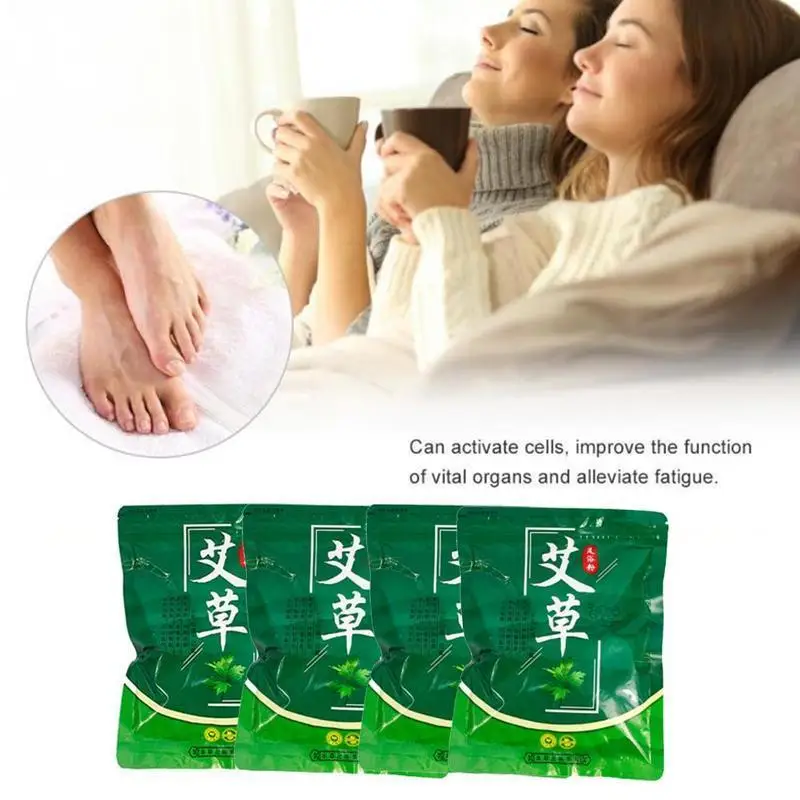 30Pcs/Pack Mugwort Herb Foot Soak Chinese Medicinal Wormwood Foot Bath Herbs Powder Feet Spa Soak Relax Massage