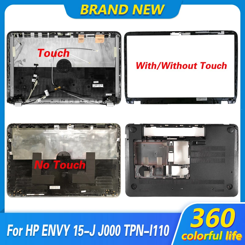 NEW Original For HP Envy 15-J 15-J013CL 15-J053CL 15-J063CL Laptop LCD Back Cover/Hinges/Hinge Cover/Front Bezel/Bottom Case 17 inch laptop case