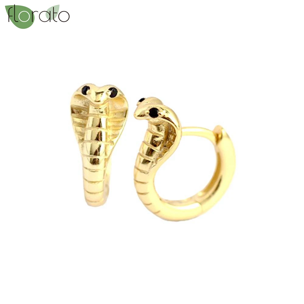 Marlion Jewels Orecchini Donna A Forma Di Serpente In Argento 925 O Oro 18k - Ipoallergenici, Set In Scatola Regalo Con Panno - 3