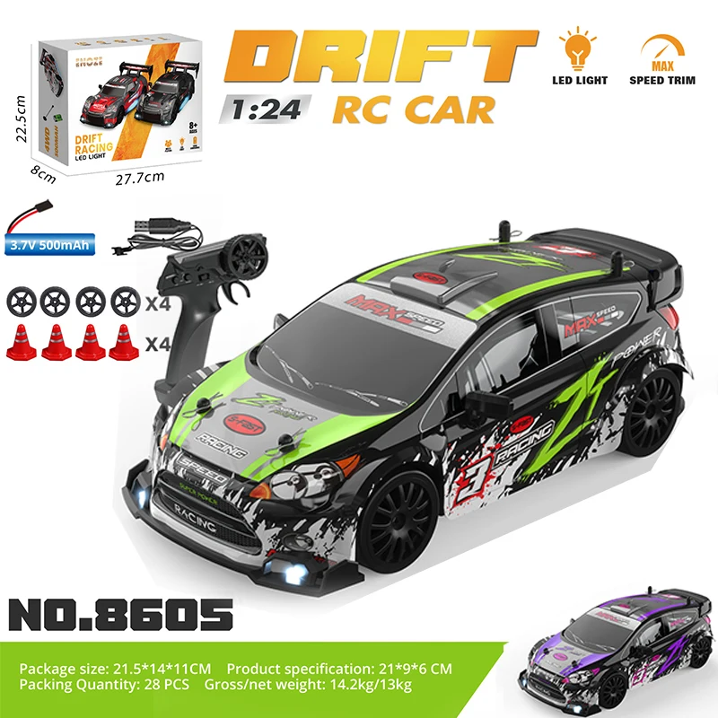 1:24 4WD  RC 帮Ʈ  ڵ ӽ   ̽ ī     ڵ ҳ 峭 ü Ÿ̾