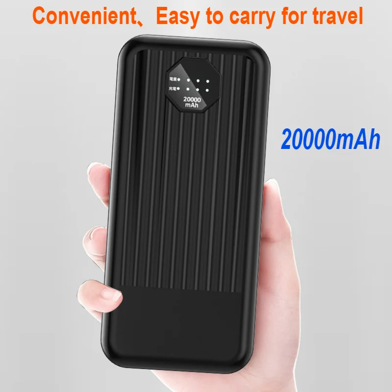 20000mAh Power Bank for 24V/17V/12V/7.4V Air-conditioned Clothing Battery Cooling Clothing Charging Treasure External Battery 4