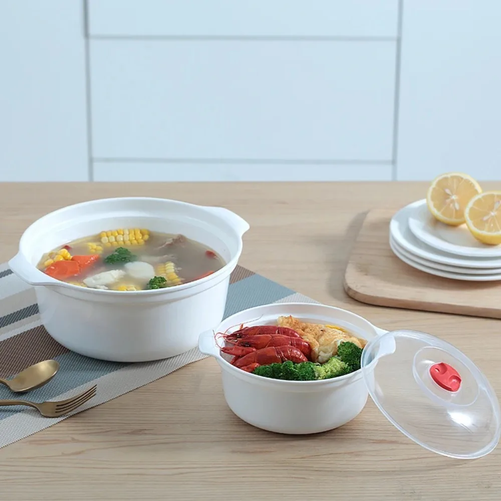 Microwave Oven Box Microwave Oven Special Box Heated Soup Pot Rice Steamed Hot Steamed Buns With Lid Eco-friendly Food Grade Kitchen Tool