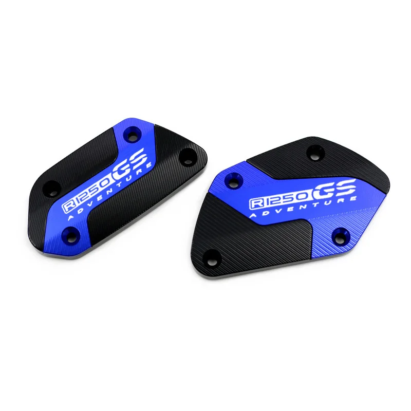 Premium Aluminum Front Clutch & Brake Fluid Reservoir Cap Cover for Adventure Motorcycles