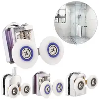Durable Sliding Bathroom Accessories Double-Wheel Shower Door Rollers Replacement Wheel Runners 2