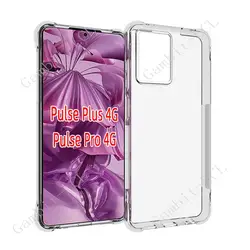 Premium Shockproof Silicone Protective Phone Case - Soft TPU Back Shell for HMD Pulse Pro (Clear)