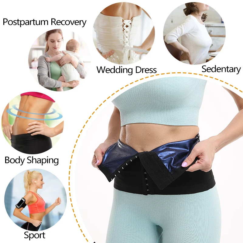 PE Shapewear 3 Hooks Body Shaper Slimming Belt Tummy Trimmer