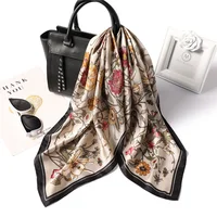 Luxury New Printed Scarves Women's Silk Scarf Spring and Summer Floral Decorations Small Neckties Hairbands Bags Wholesale - Image 2