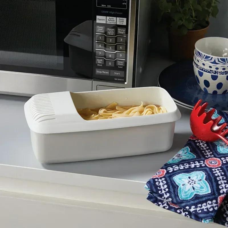 Microwave Pasta Cooker Microwavable Pasta Cooker Spaghetti for Cook Fast Tool Vegetable Steamer Dishwasher BPA Free