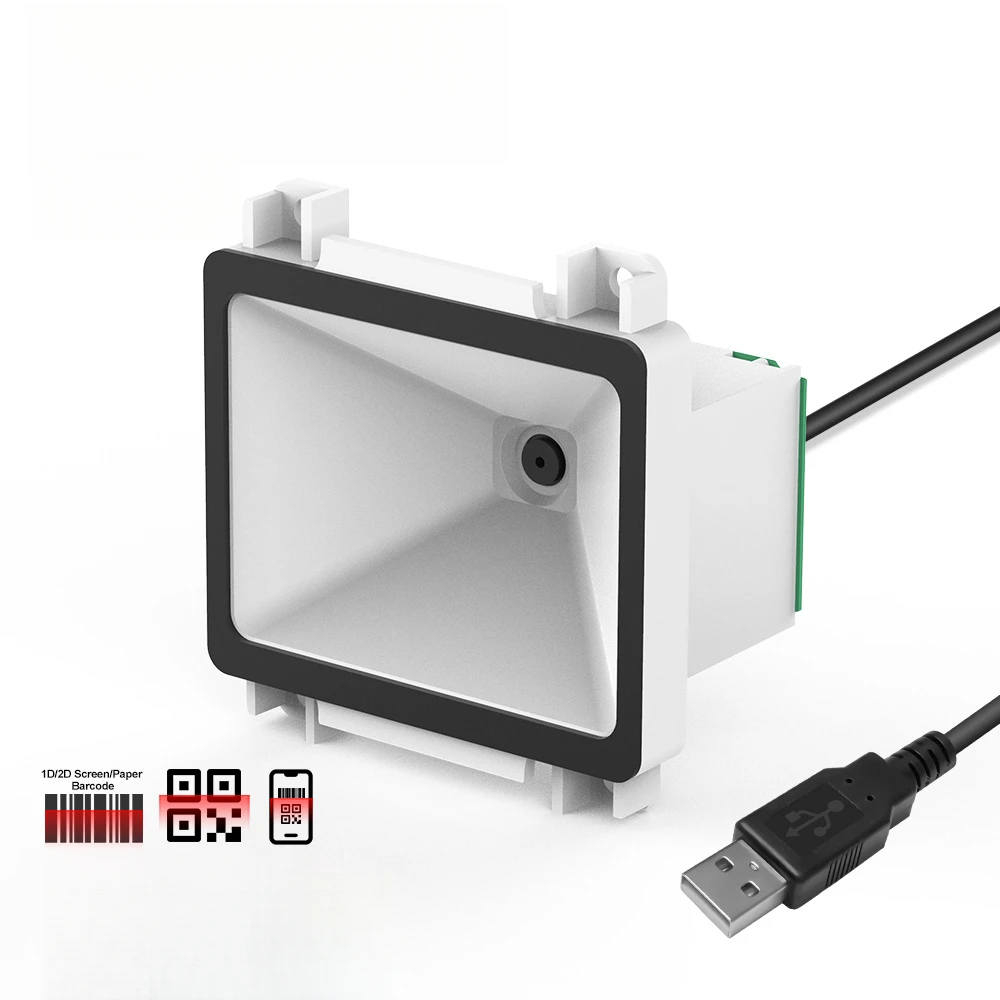 Fixed Scanner Embedded Qrcode Reader Module Small Size Auto-induction 2D Qr Fixed Barcode Scanner Module