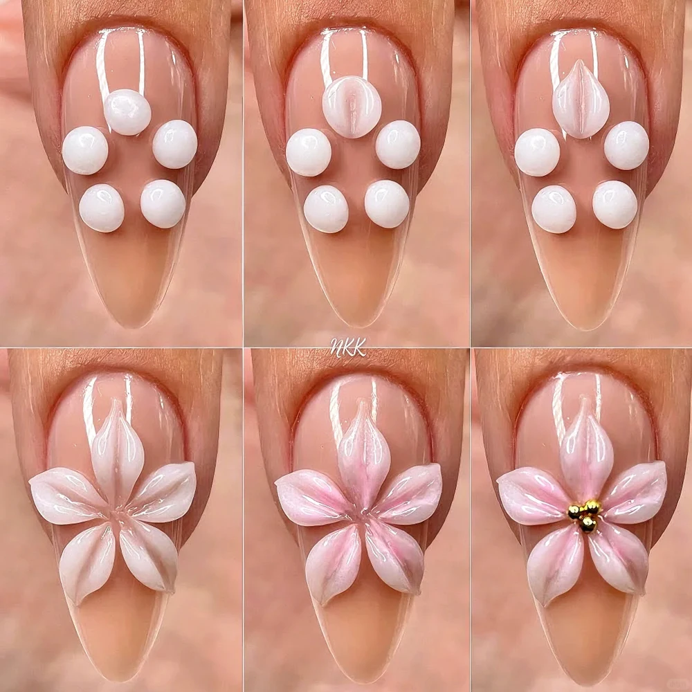 15ml Clear/White Non Stick Hand Extension Gel For Carving Flower