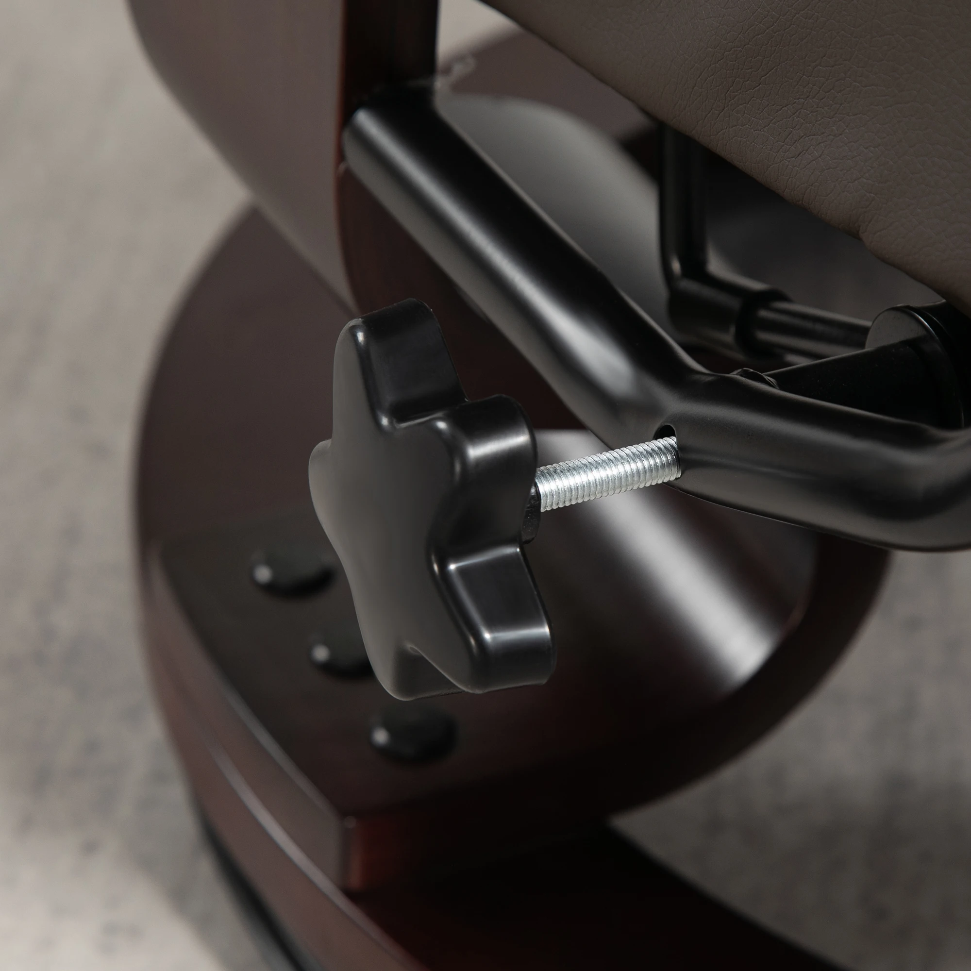 HOMCOM Swivel Recliner with Ottoman, Faux Leather Rocking Chair, Brown